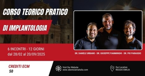 Corso teorico pratico di Implantologia - Odontoiatria Italia